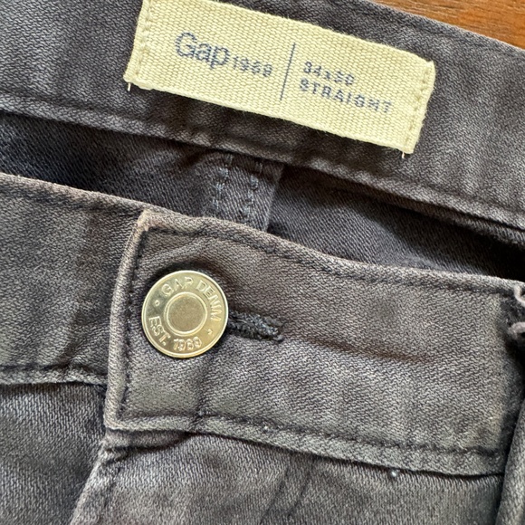 GAP 1969 5 Pocket Denim Pant - Dark Grey Wash - Size 34 x 30 - Picture 2 of 5